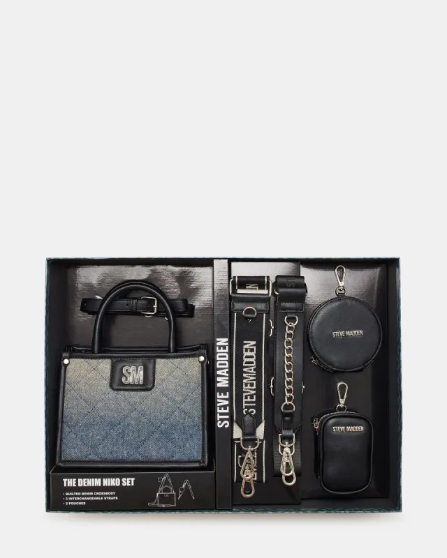 NIKO GIFT SET DENIM FABRIC made by Steve Madden