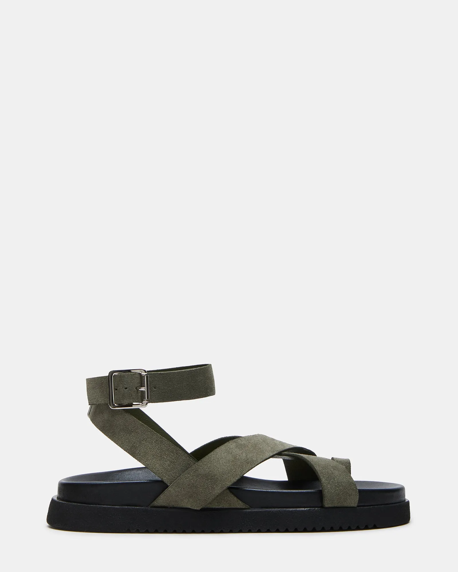 MIRA OLIVE SUEDE sold by Steve Madden