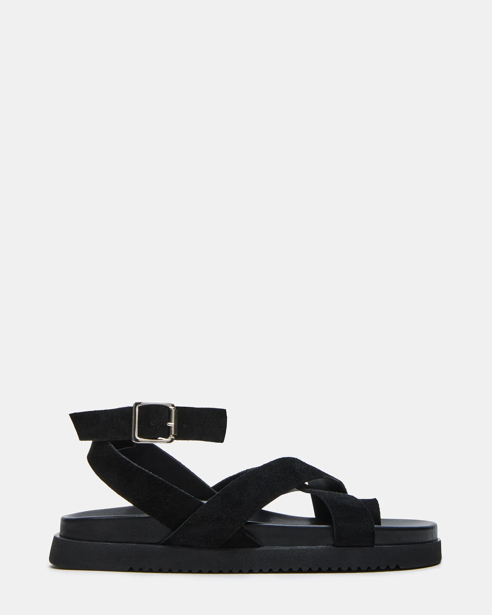 MIRA BLACK SUEDE sold by Steve Madden