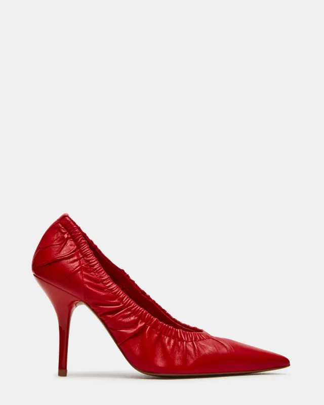 CRINKLE RED LEATHER sold by Steve Madden