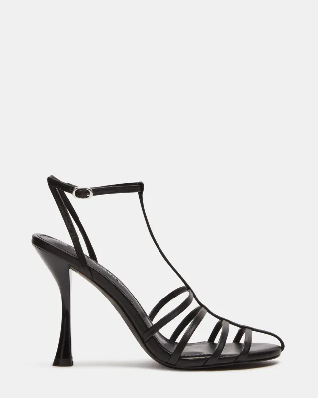 TILDAH BLACK LEATHER sold by Steve Madden