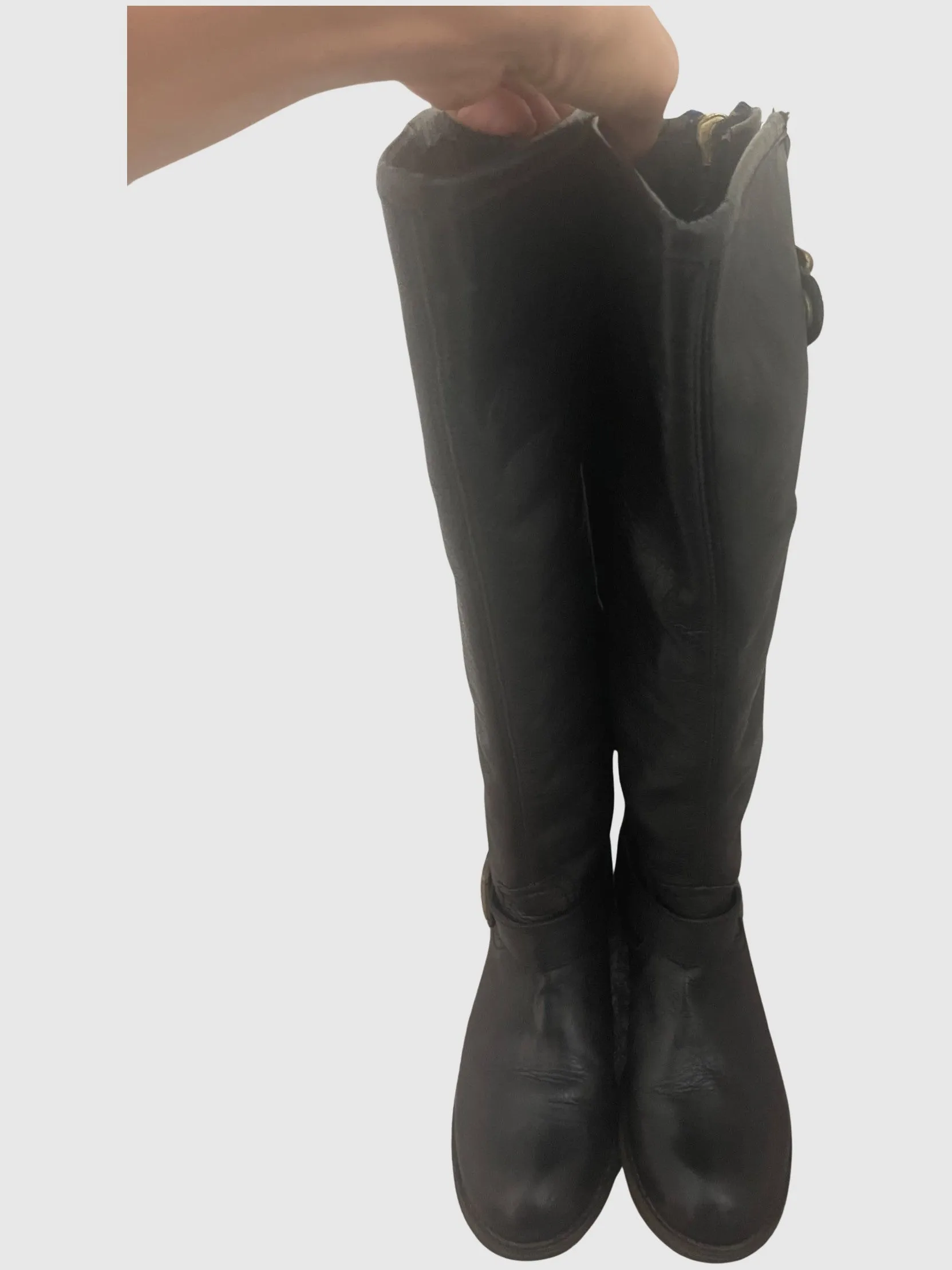 LYNET BLACK LEATHER BOOTS - SM REBOOTED sold by Steve Madden