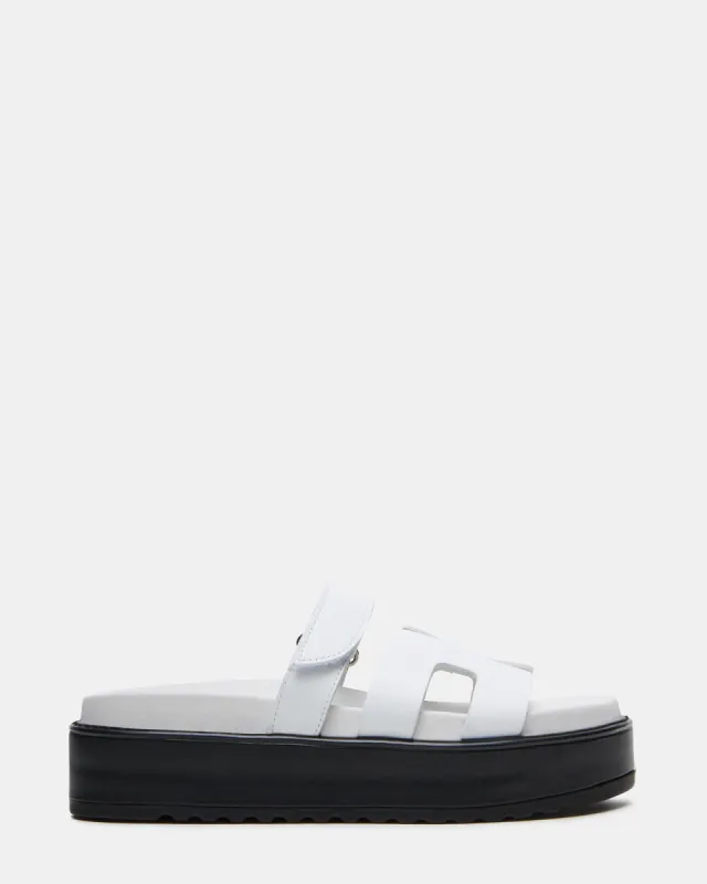 BIGMAYVEN WHITE LEATHER sold by Steve Madden