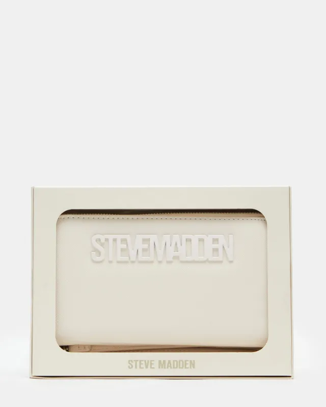 EVELYN WALLET GIFT SET CREAM FABRIC sold by Steve Madden