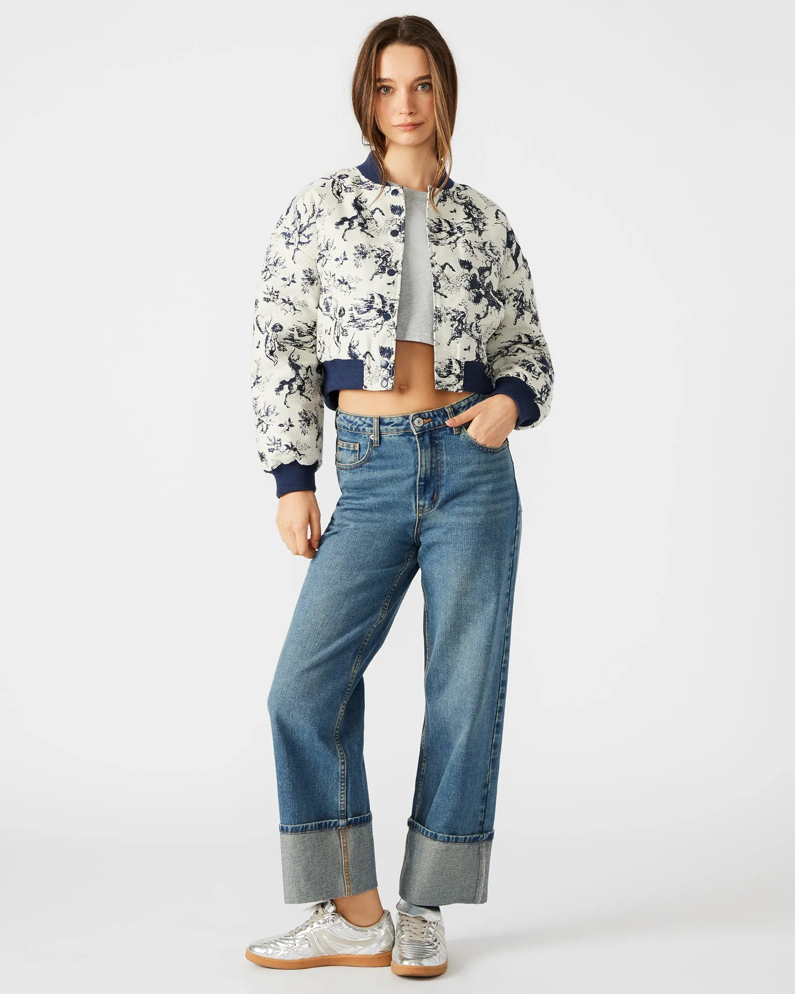 AUSTEN JACKET BLUE MULTI sold by Steve Madden product image thumbnail 3