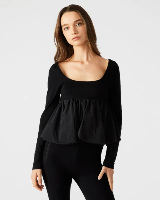 AVIELLE TOP BLACK sold by Steve Madden