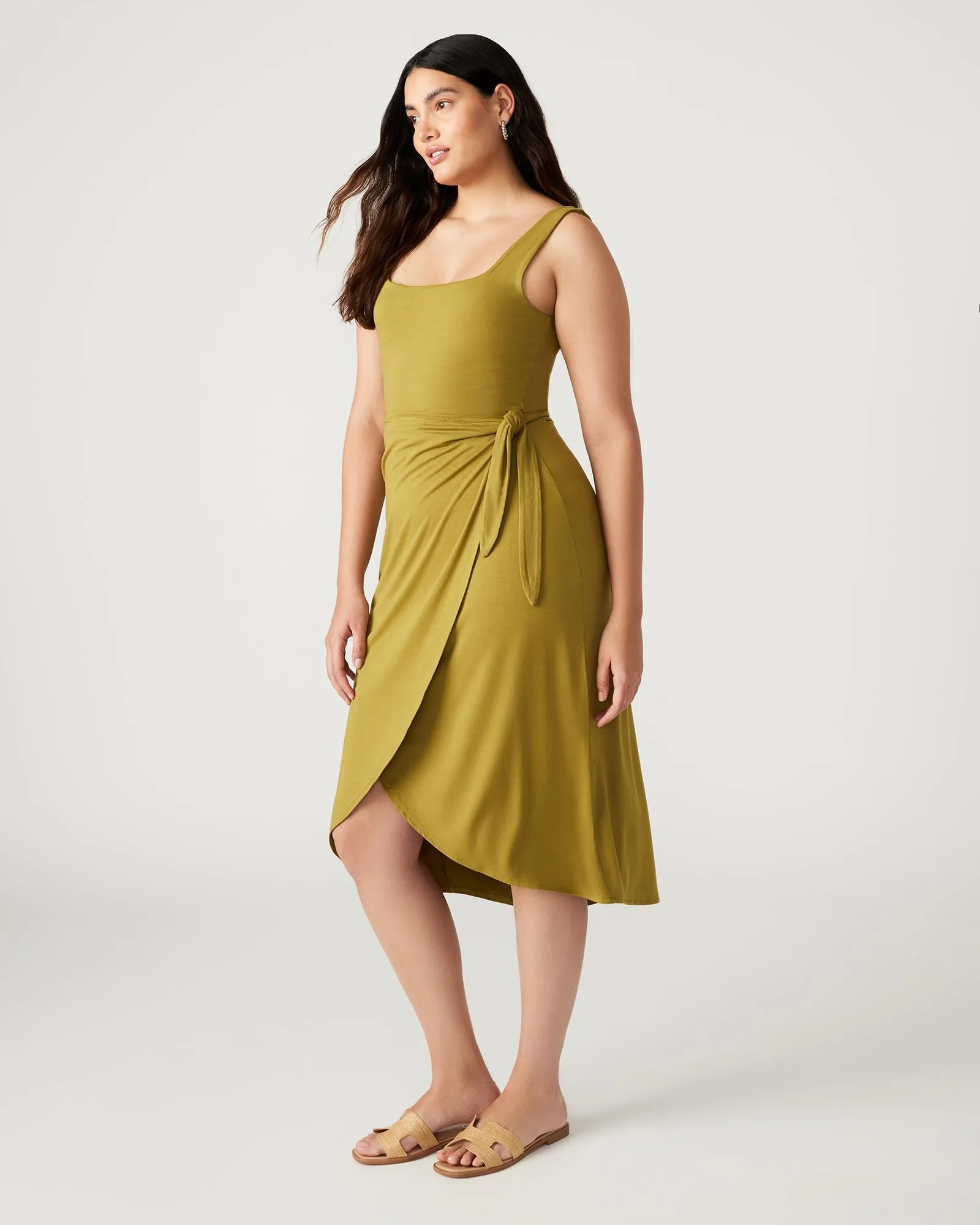 RHEA DRESS OLIVE - SM REBOOTED sold by Steve Madden product image thumbnail 3