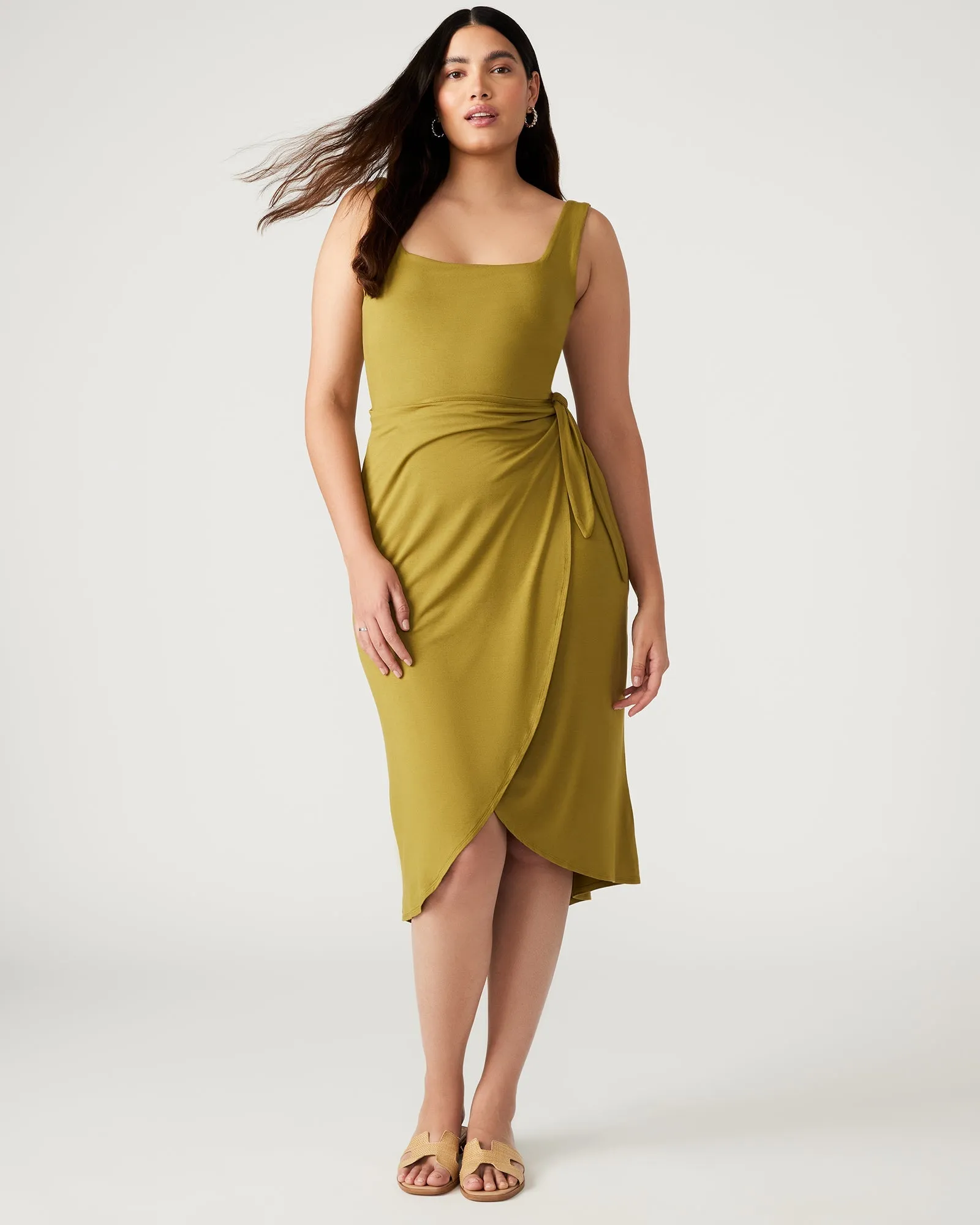 RHEA DRESS OLIVE - SM REBOOTED sold by Steve Madden product image thumbnail 2