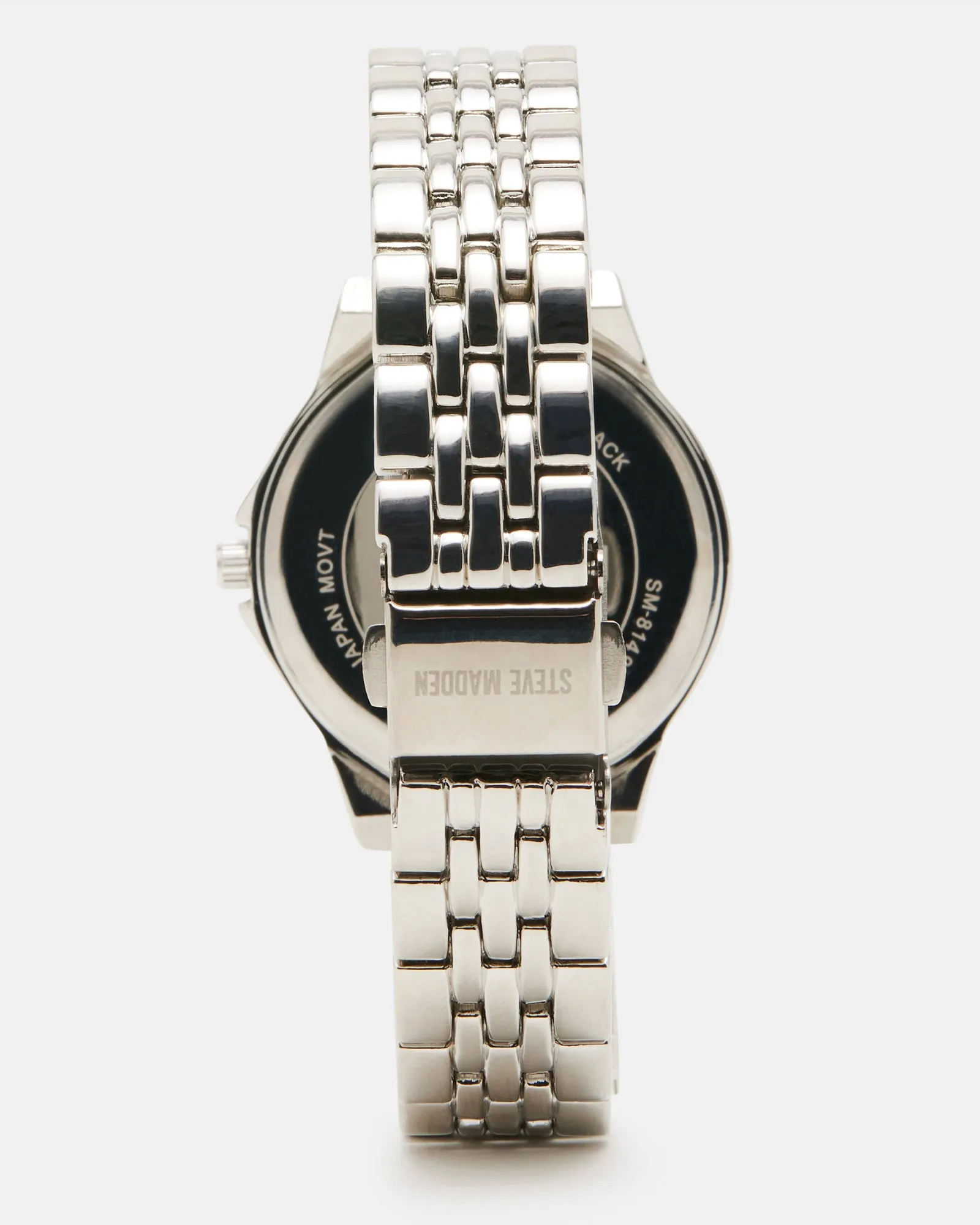 CLASSIC STATEMENT WATCH BLACK/SILVER sold by Steve Madden product image thumbnail 3