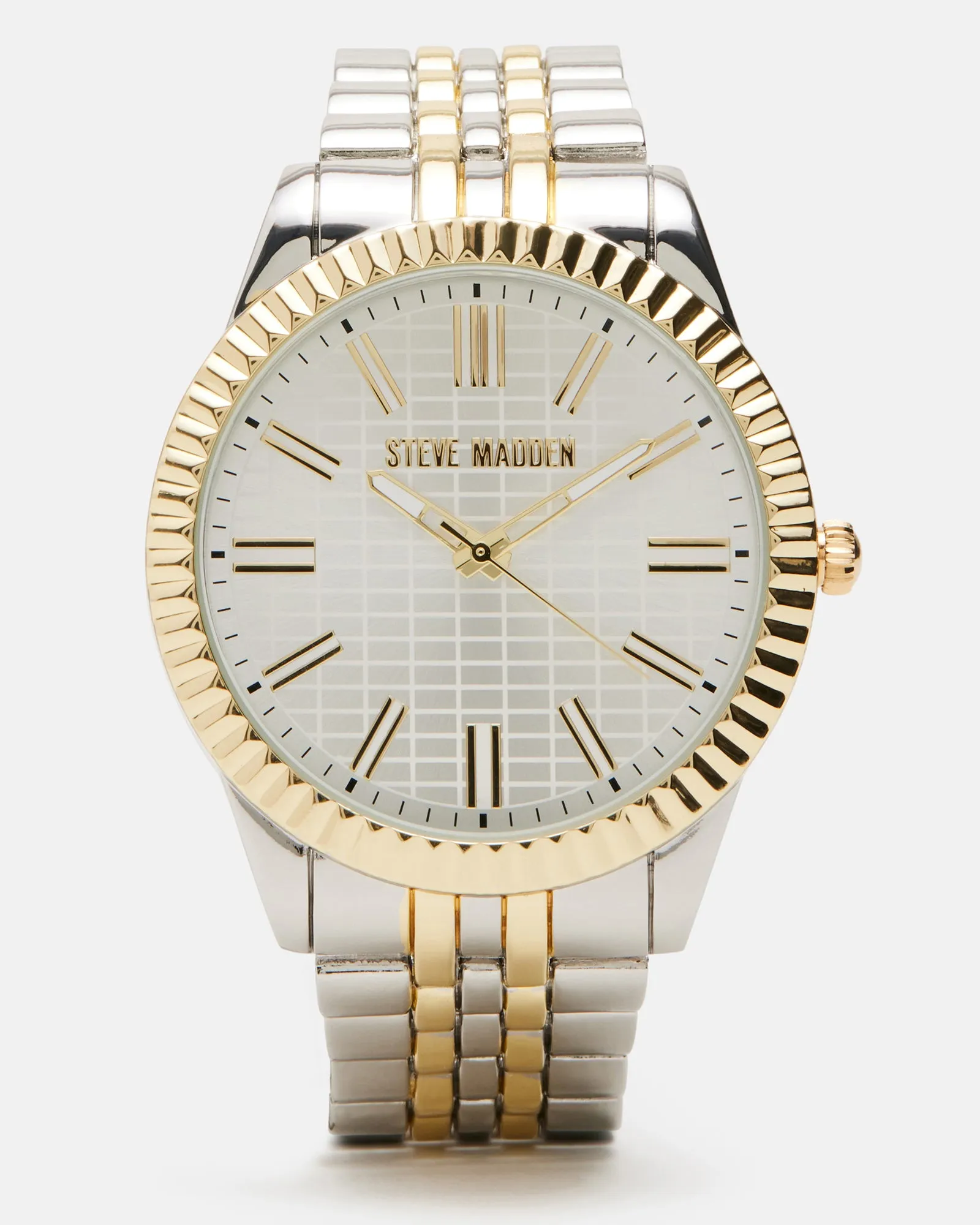 MEN'S CLASSIC WATCH SILVER MULTI sold by Steve Madden