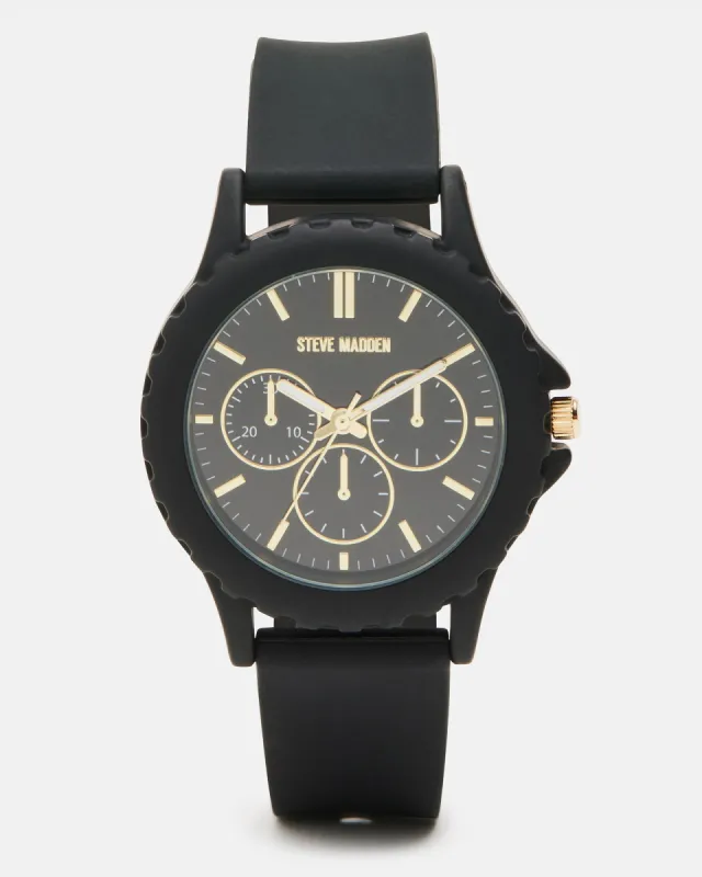 SILICONE WATCH BLACK sold by Steve Madden