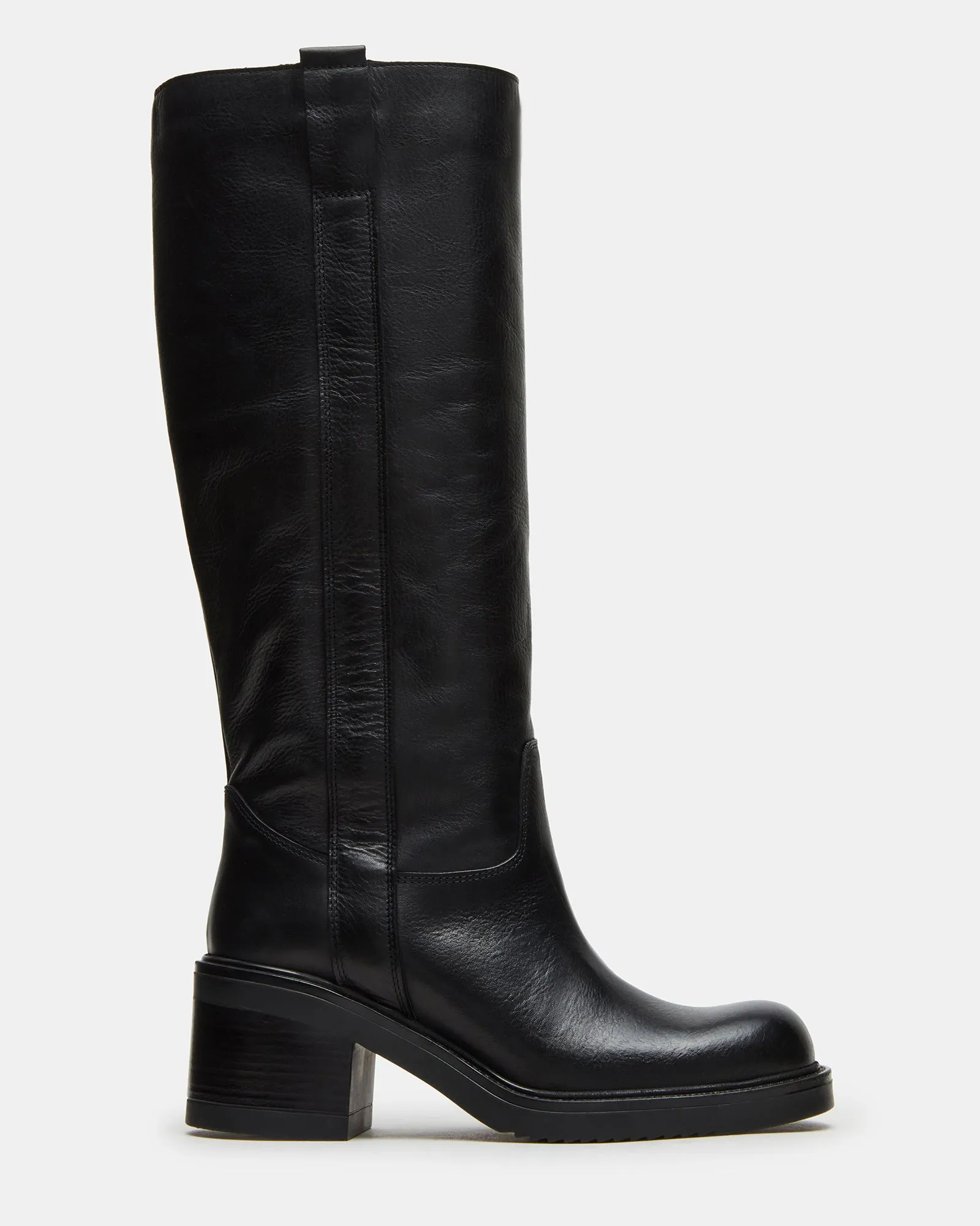 BUCKLEY BLACK LEATHER sold by Steve Madden