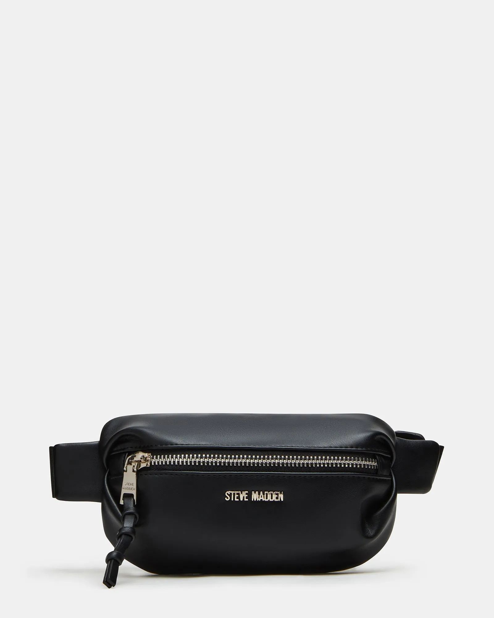 PLEATED BAGUETTE BELT BAG BLACK sold by Steve Madden