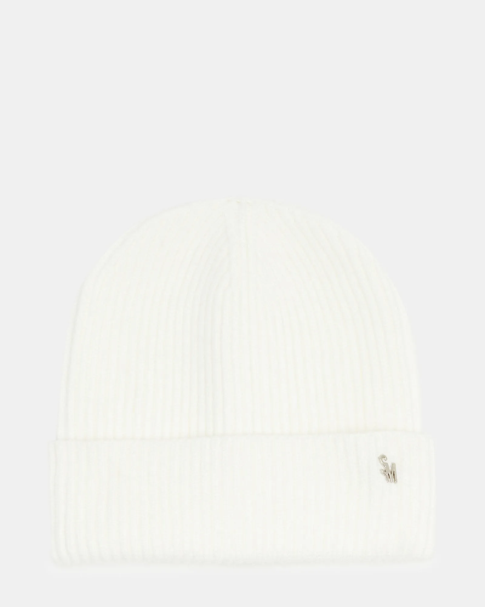 CLASSIC RIBBED KNIT BEANIE IVORY sold by Steve Madden