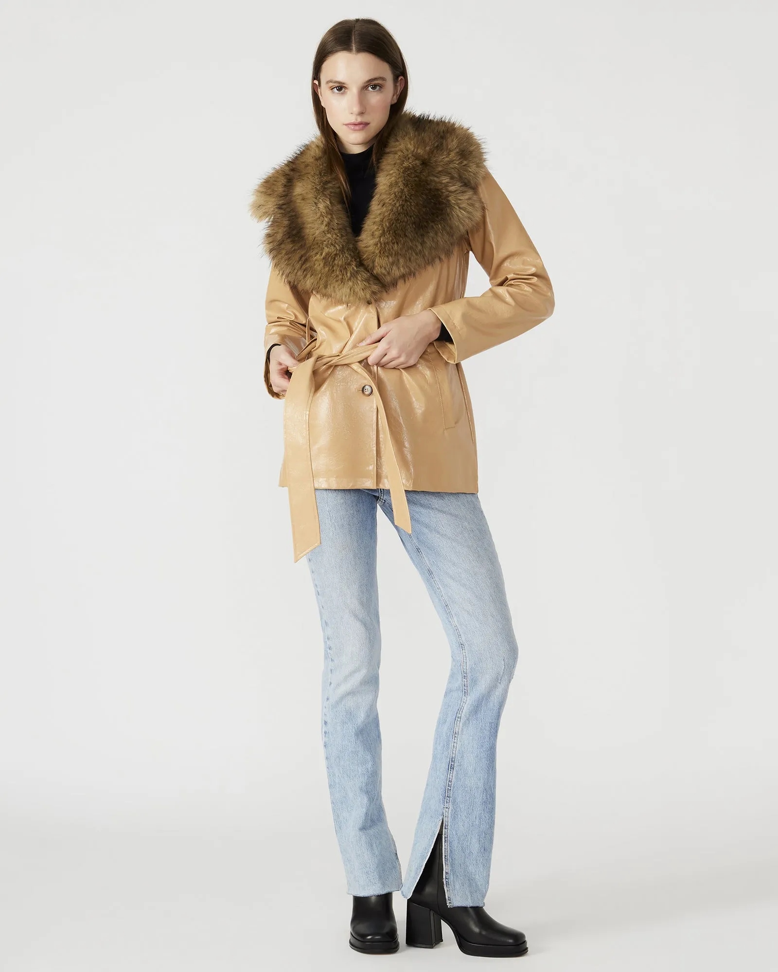 BOWERY COAT TAN sold by Steve Madden product image thumbnail 4