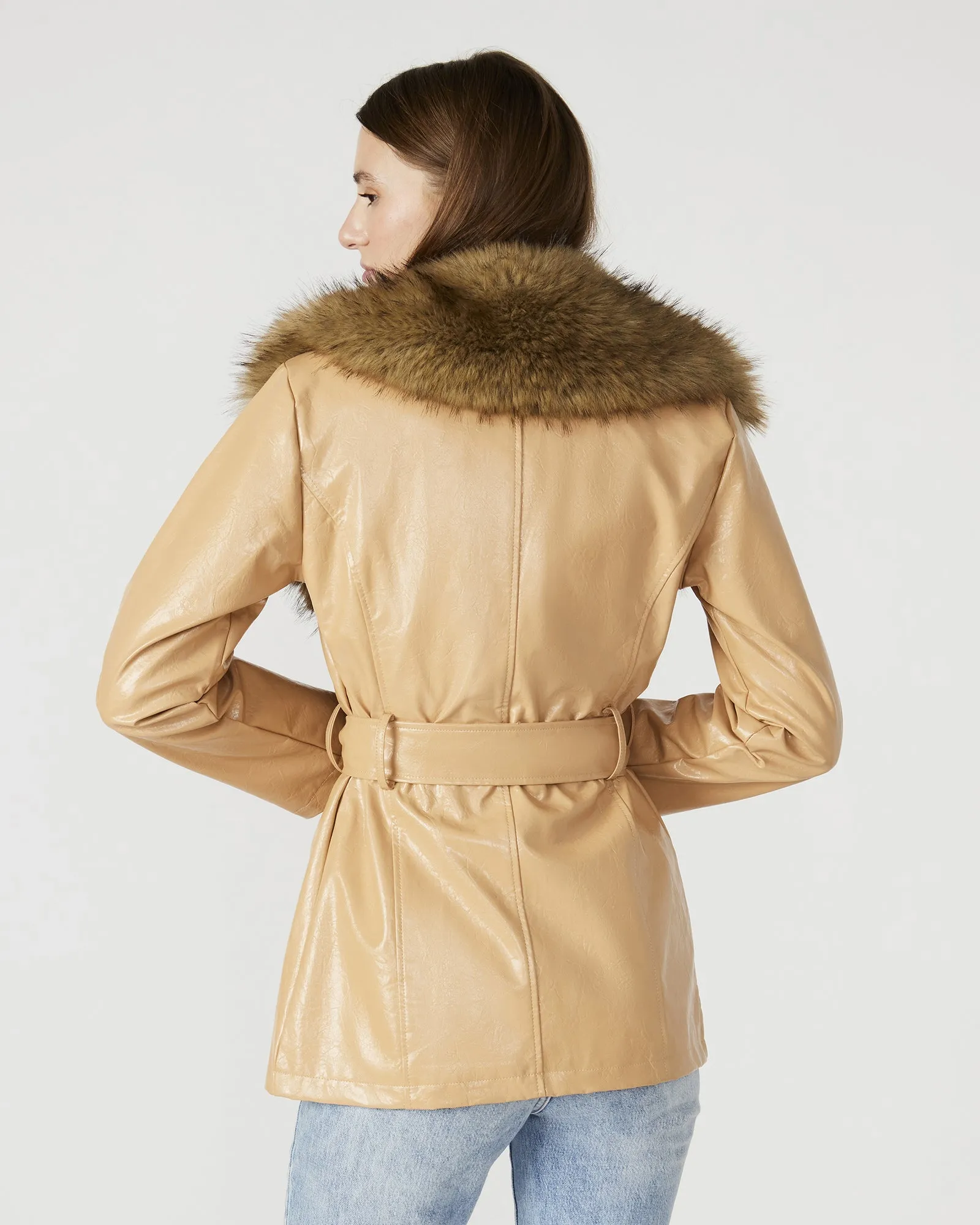 BOWERY COAT TAN sold by Steve Madden product image thumbnail 3
