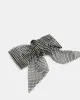 RHINESTONE MESH HAIR BOW BLACK/SILVER sold by Steve Madden