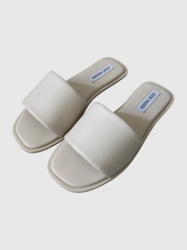 CLYDE FLAT SANDALS WHITE - SM REBOOTED sold by Steve Madden