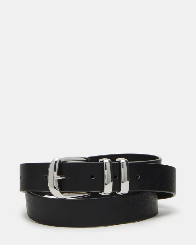 TEXTURED BELT BLACK sold by Steve Madden