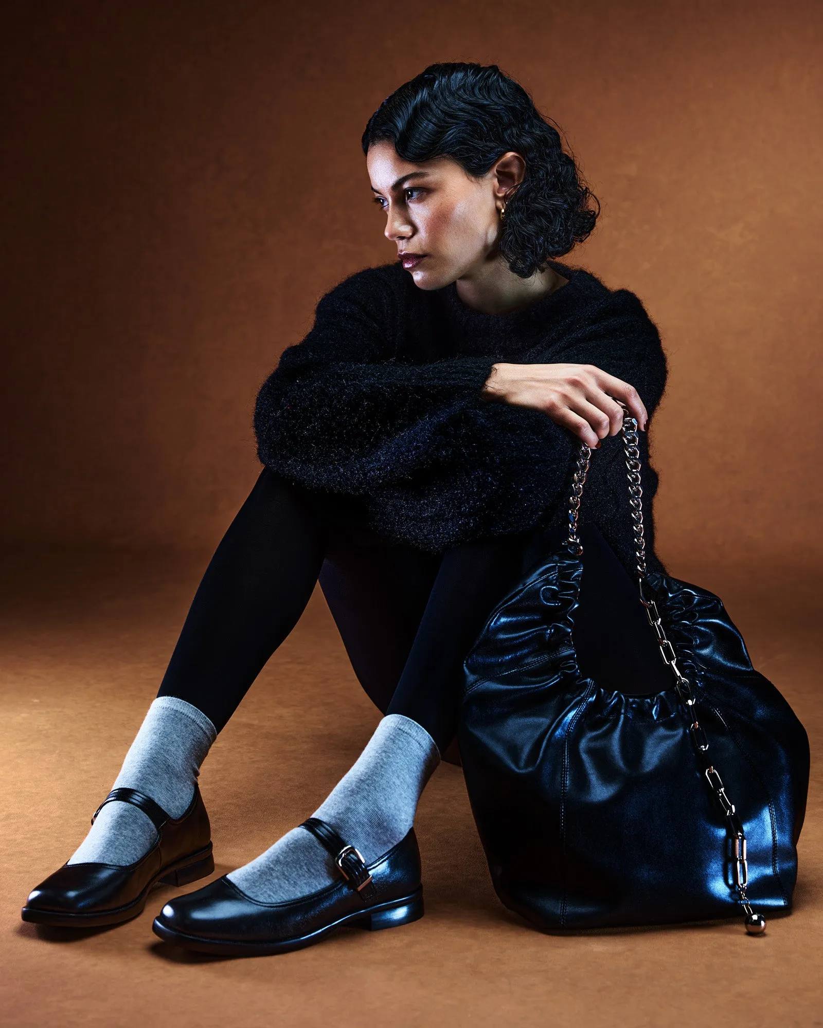 DELANCY FLAT AND JASON BAG BLACK BUNDLE sold by Steve Madden