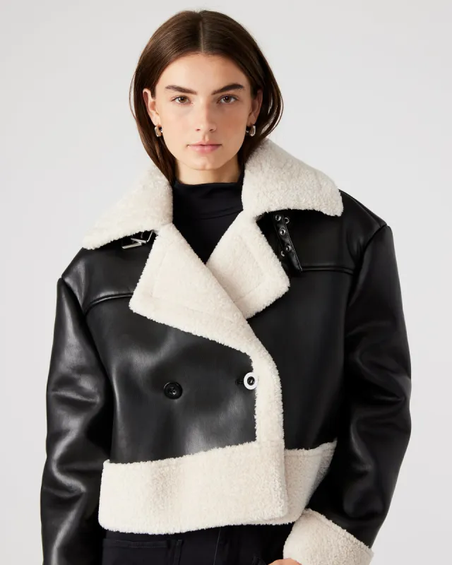 ATHEN JACKET BLACK sold by Steve Madden