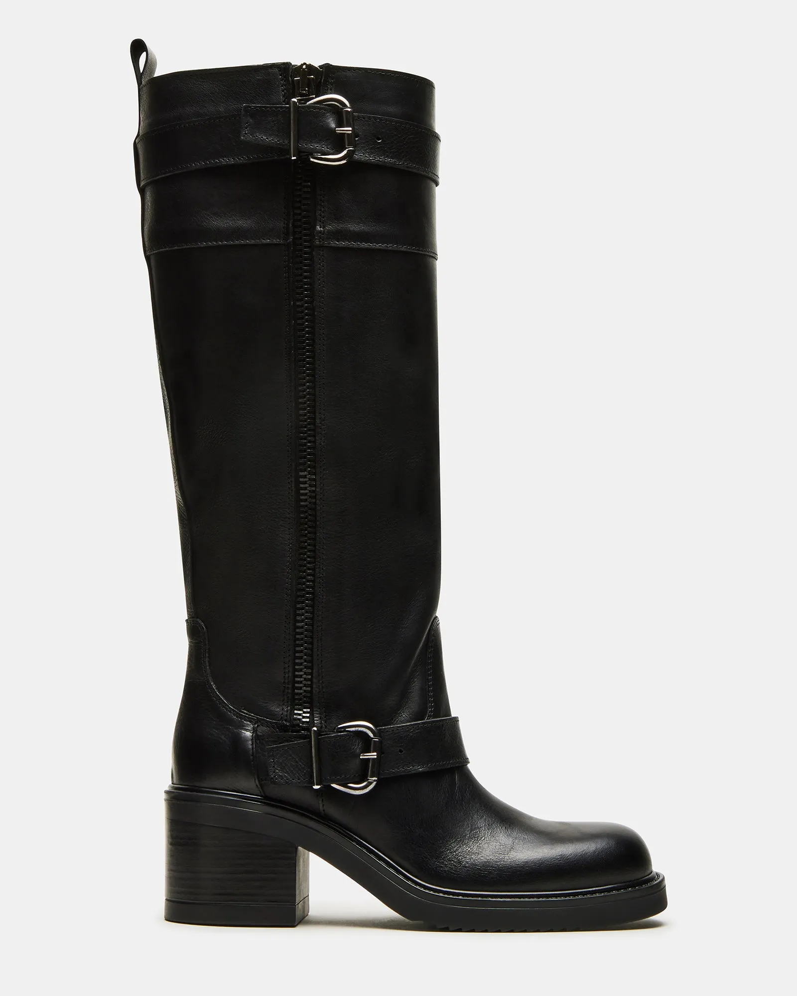OTIS BLACK LEATHER sold by Steve Madden