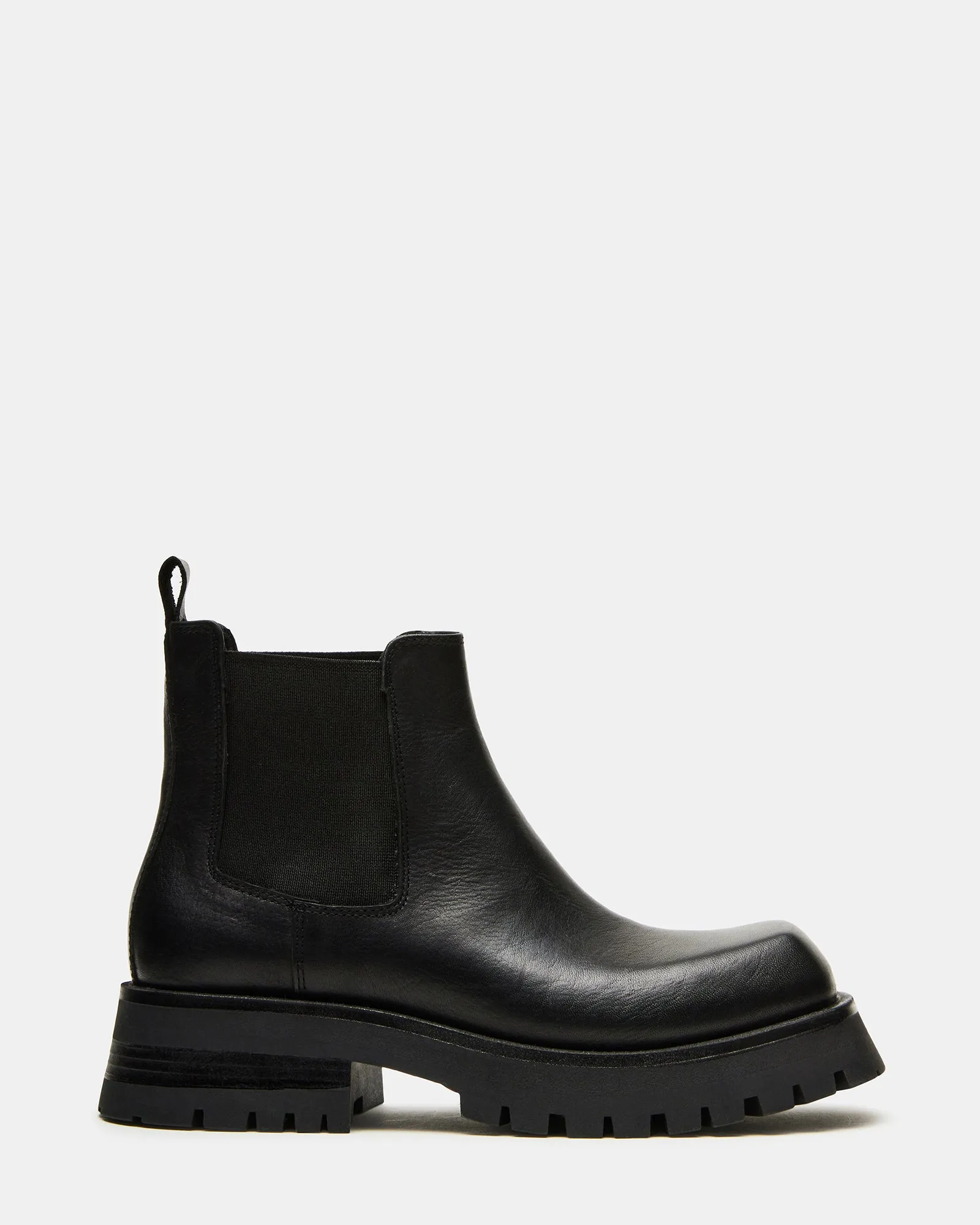 BURLEY BLACK LEATHER sold by Steve Madden