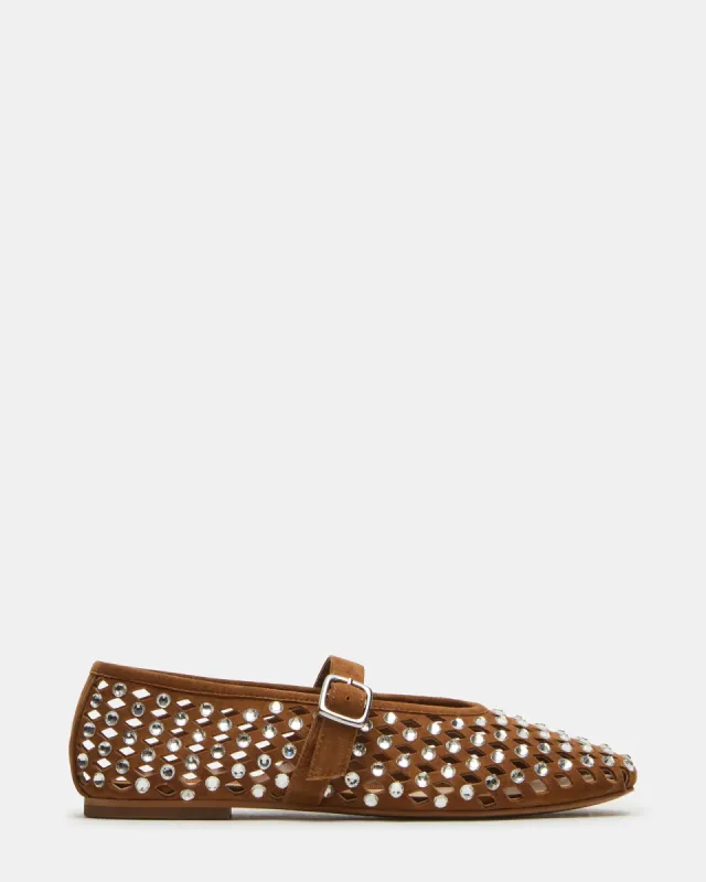 DREAMING CHESTNUT SUEDE RHINESTONES sold by Steve Madden