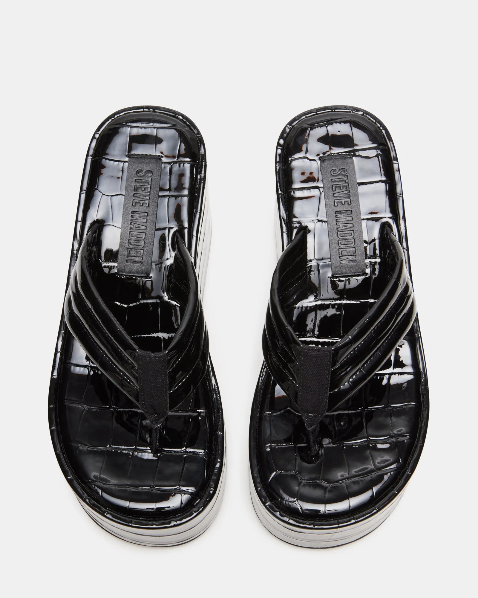 Sandals Steve Madden Effect Steve Madden Zaboc Crocodile Effect