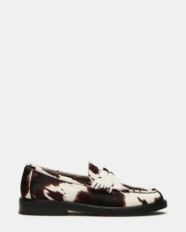 MADISON BROWN COW PRINT sold by Steve Madden