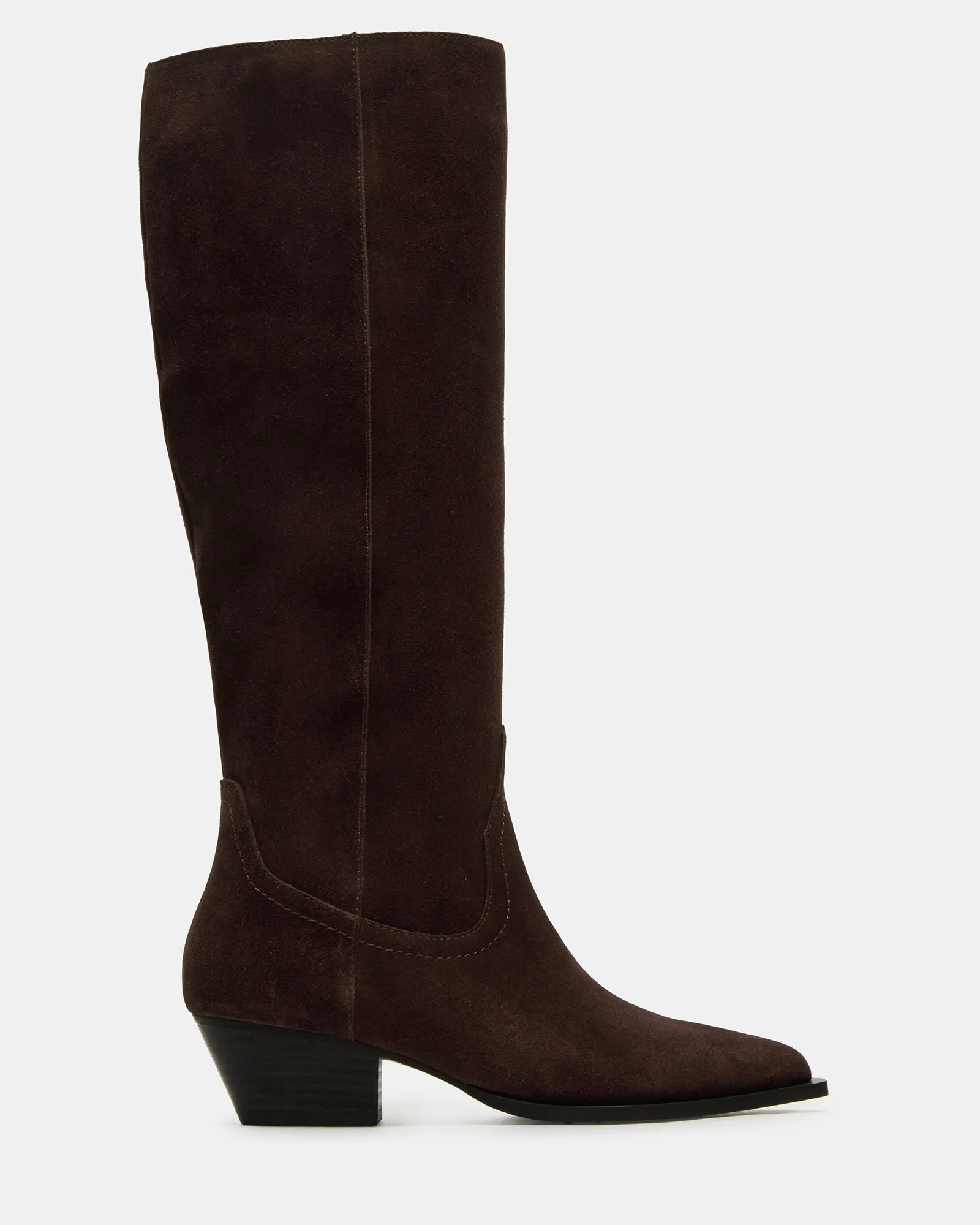 RATTLE CHOCOLATE BROWN SUEDE sold by Steve Madden