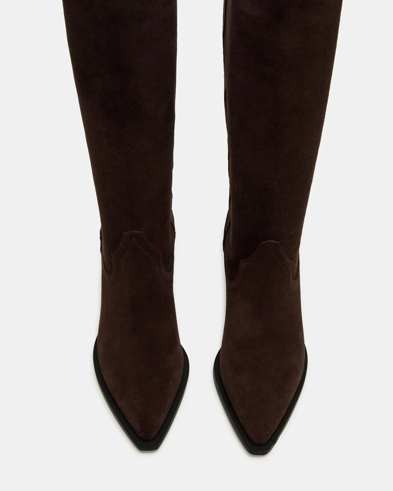 RATTLE CHOCOLATE BROWN SUEDE sold by Steve Madden product image thumbnail 4