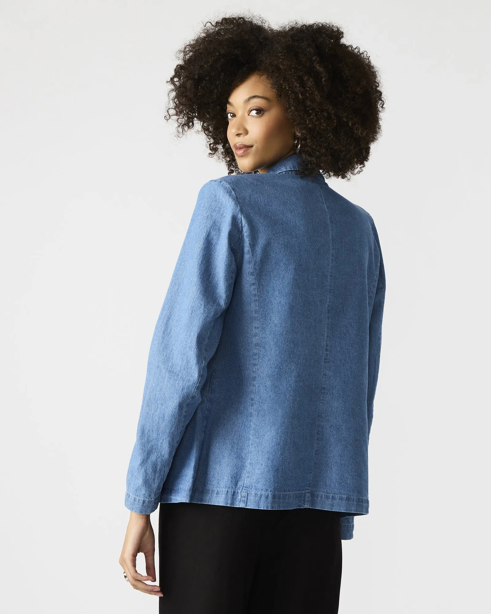 PAYTON DENIM BLAZER sold by Steve Madden product image thumbnail 3