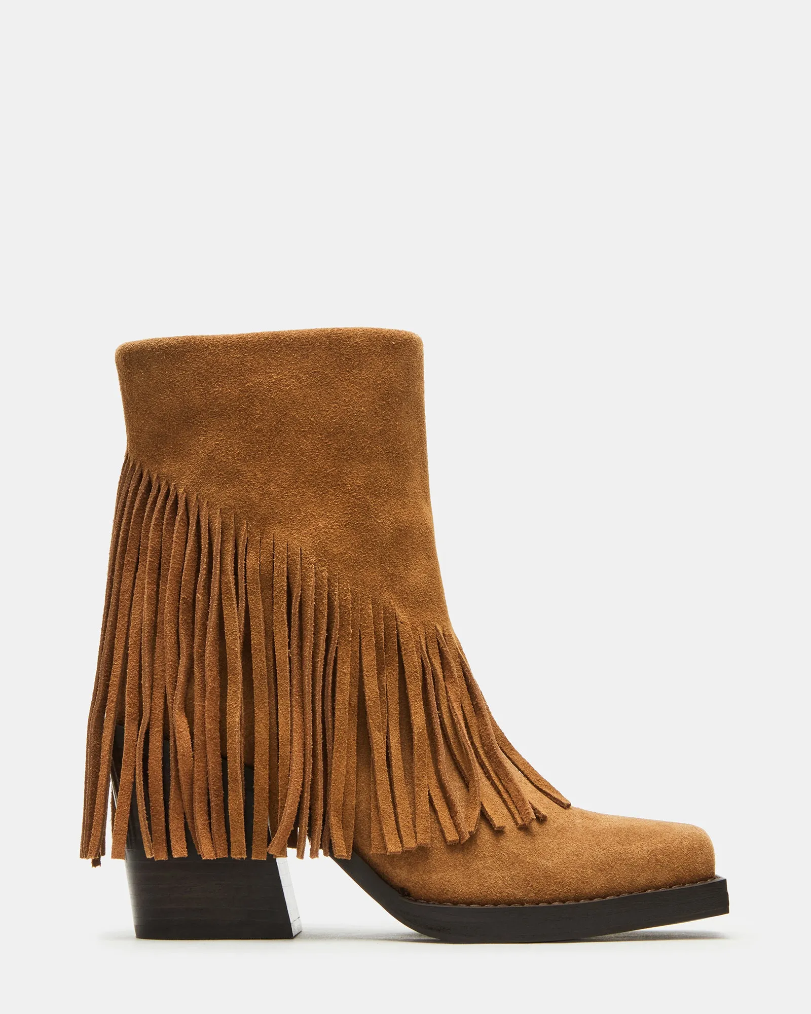 PIA FRINGE CHESTNUT SUEDE sold by Steve Madden