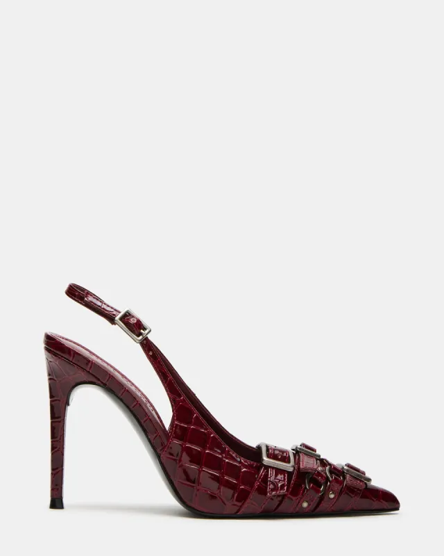 RIVVY RED CROCODILE sold by Steve Madden