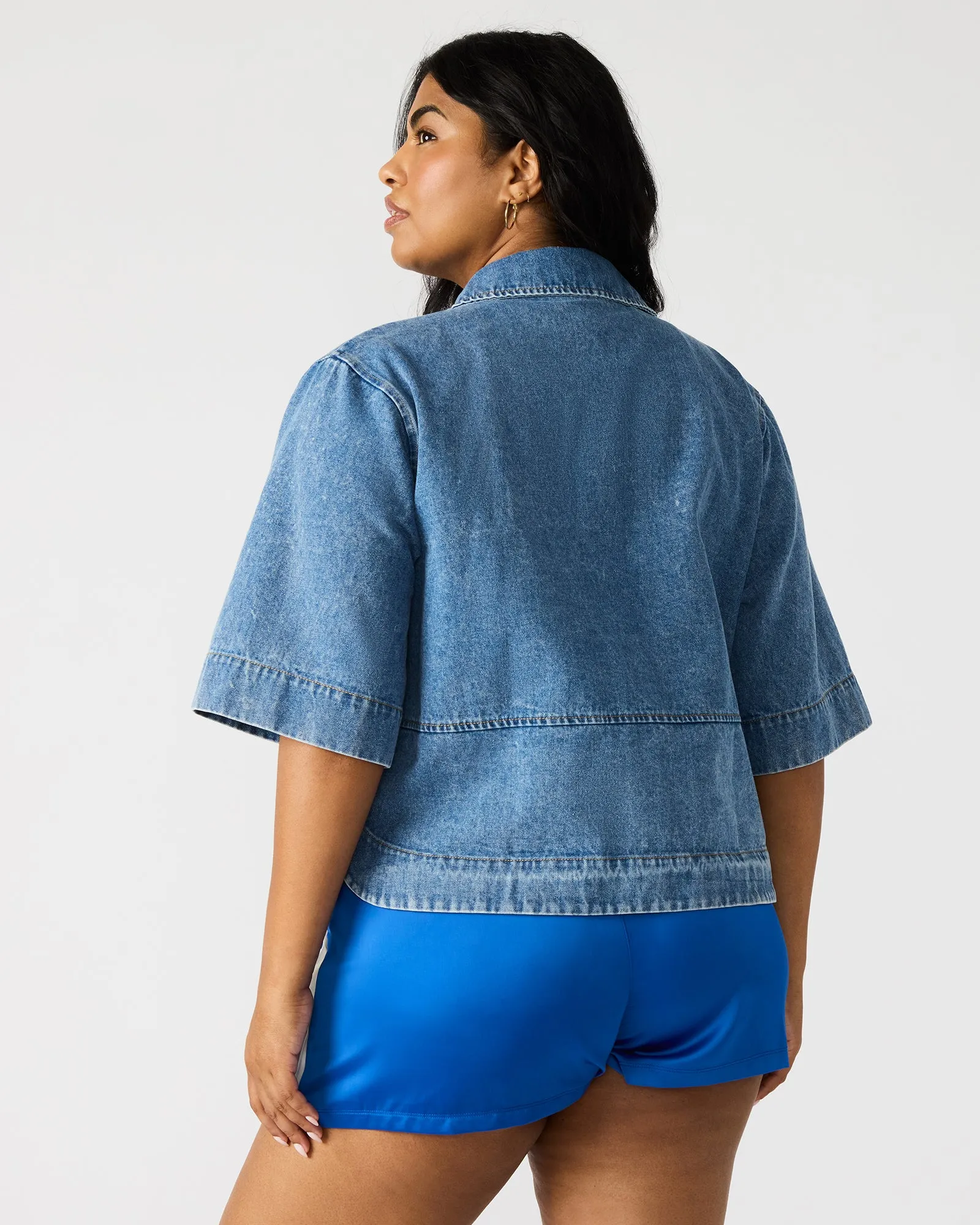 ELIANA DENIM TOP sold by Steve Madden product image thumbnail 4