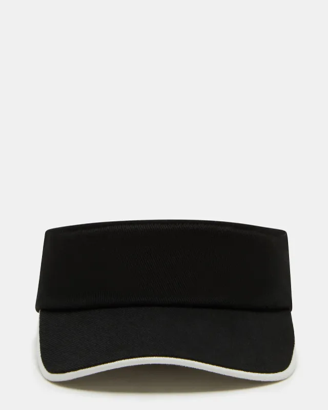 EMBROIDERED VISOR BLACK sold by Steve Madden