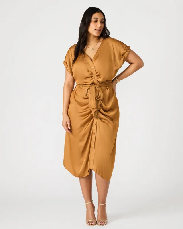 BRUNO DRESS CARAMEL made by Steve Madden