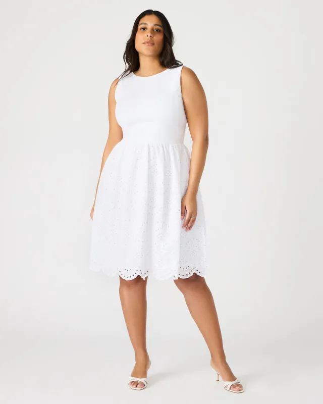 JULIAN DRESS WHITE sold by Steve Madden