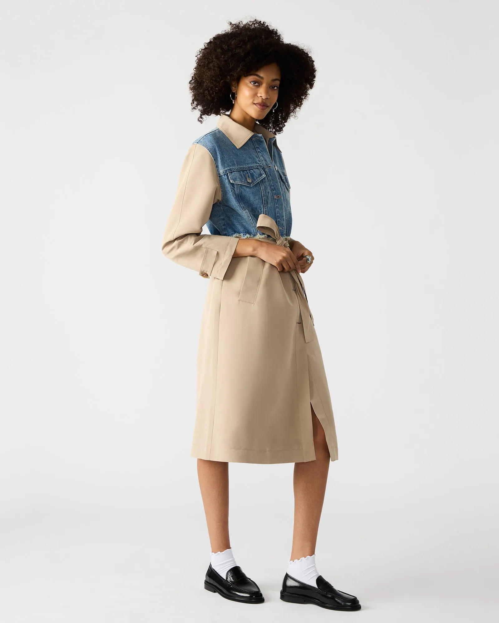 SORAYA COAT DENIM MULTI sold by Steve Madden product image thumbnail 3