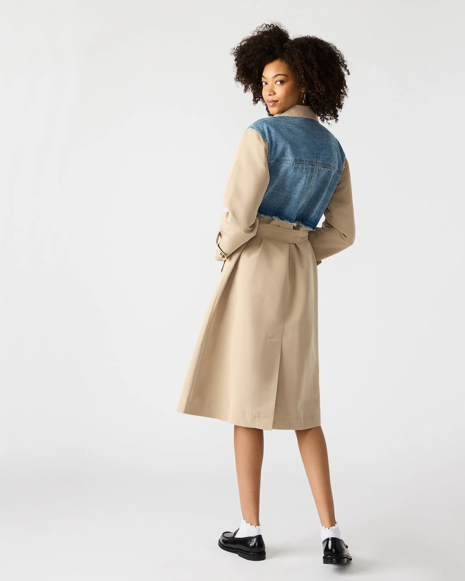 SORAYA COAT DENIM MULTI sold by Steve Madden product image thumbnail 4