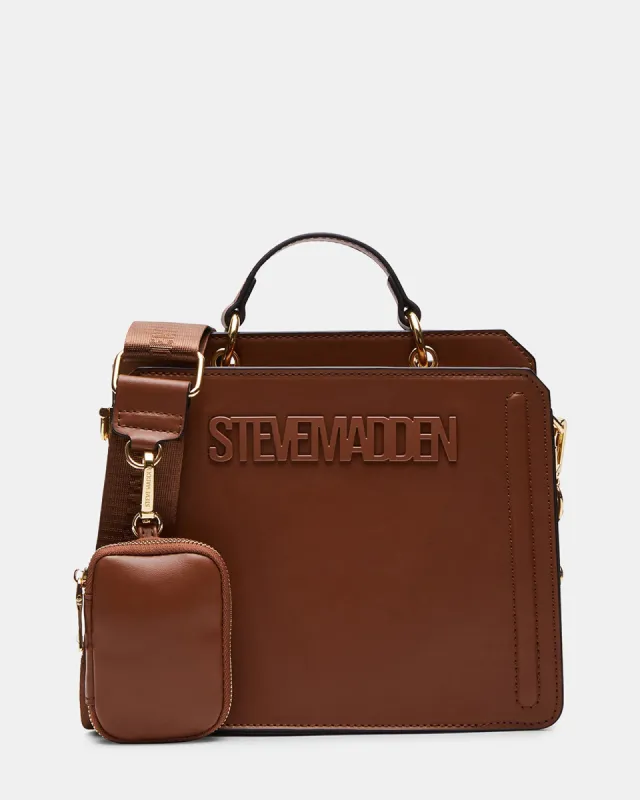 EVELYN BAG COGNAC - SM REBOOTED sold by Steve Madden