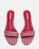 BERRY RED GINGHAM sold by Steve Madden
