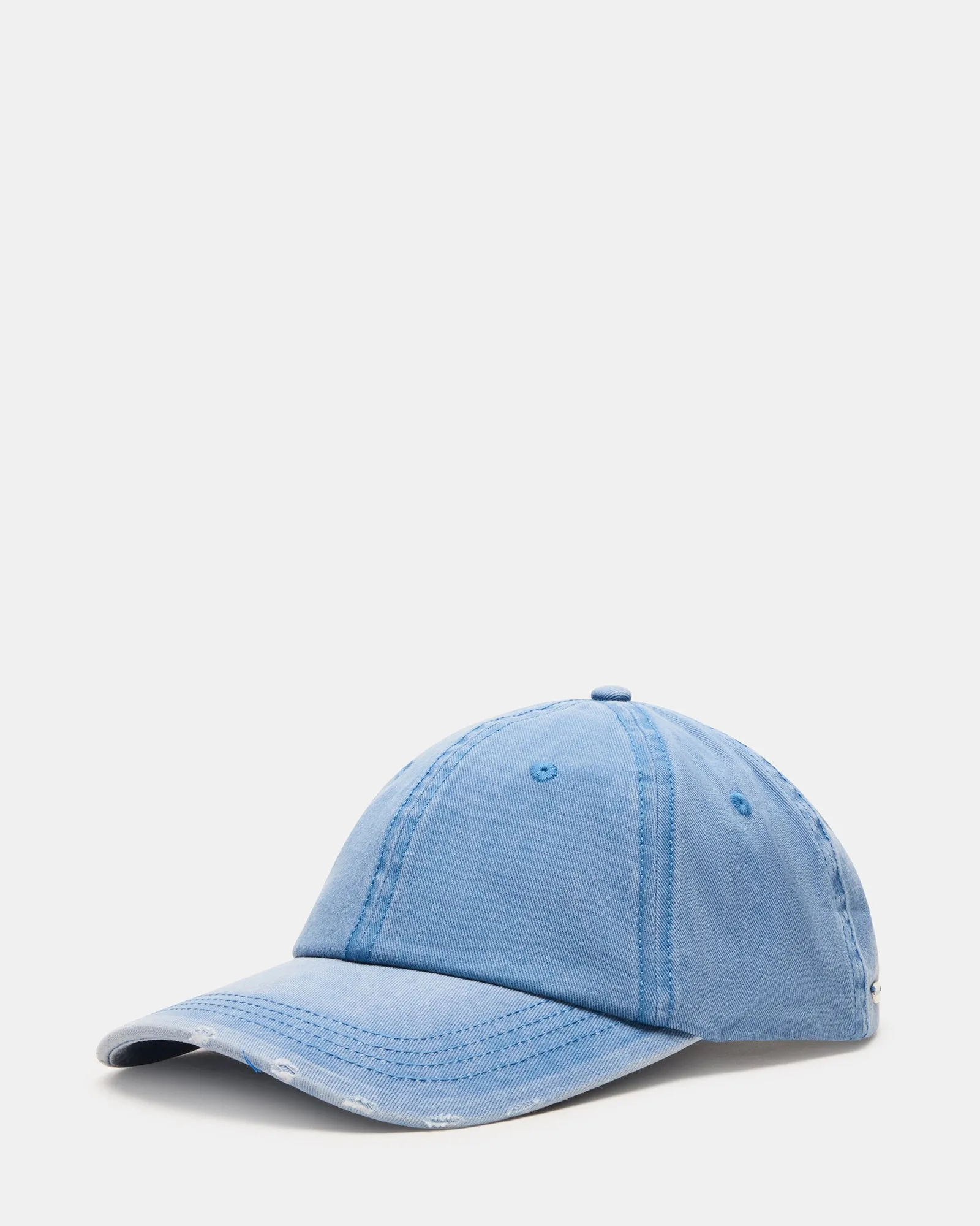 DISTRESSED BASEBALL CAP DENIM FABRIC sold by Steve Madden product image thumbnail 3