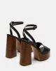 FLORIA BLACK LEATHER sold by Steve Madden