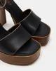 FLORIA BLACK LEATHER sold by Steve Madden