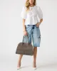 HEIDEE BAG GREY SUEDE sold by Steve Madden