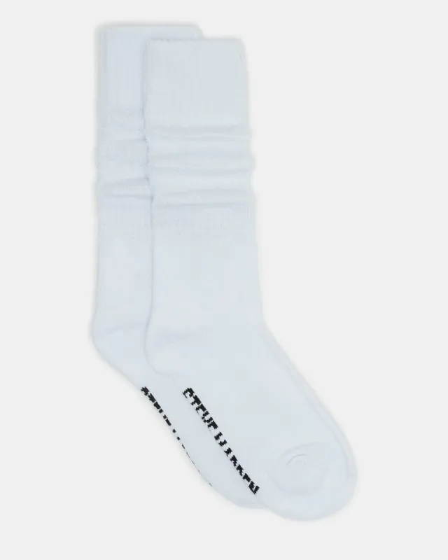 2 PACK SLOUCHY CREW SOCKS WHITE sold by Steve Madden