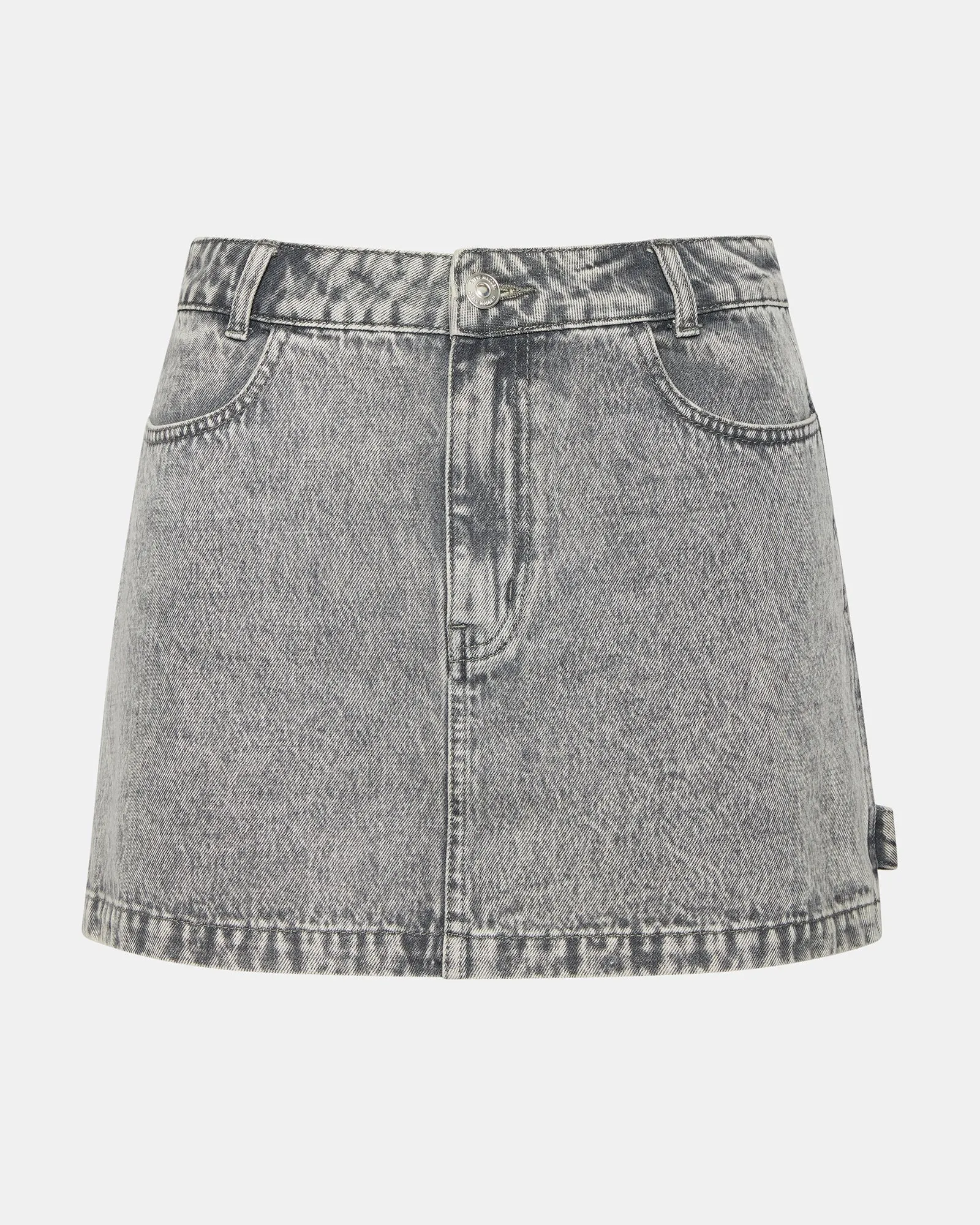 ABACO DENIM SKIRT LIGHT GREY sold by Steve Madden product image thumbnail 4
