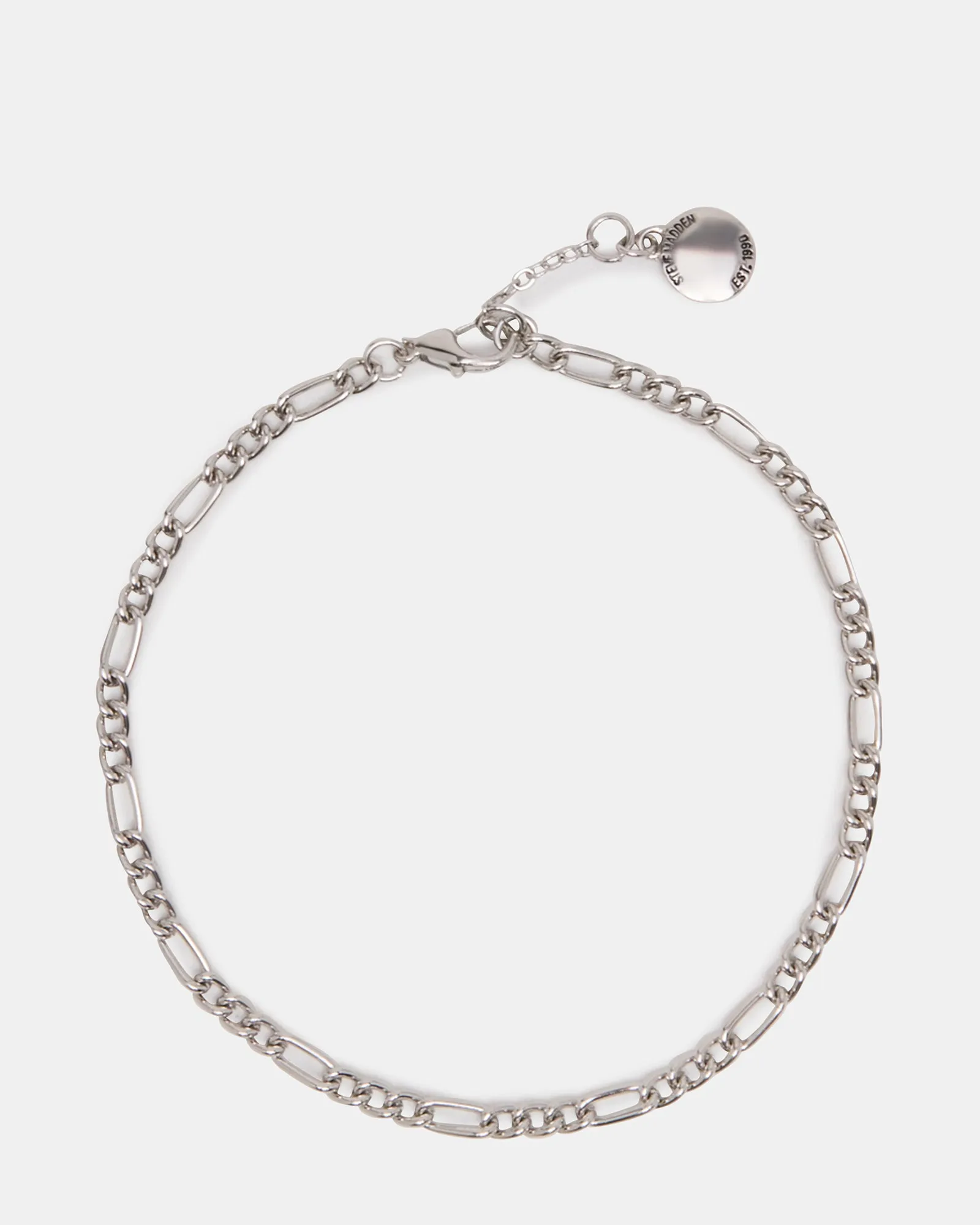 FIGARO CHAIN ANKLET SILVER sold by Steve Madden